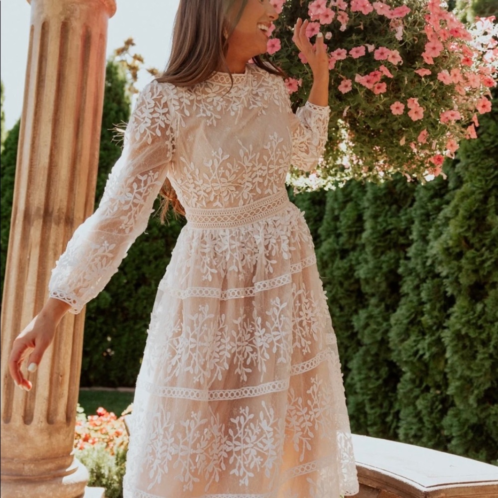 Ivy City Co Sicily Lace Dress Small